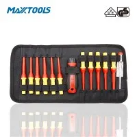 Zestaw 13 wymiennych śrubokrętów VDE w torbie z zamkiem błyskawicznym