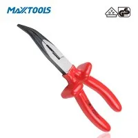 Szczypce VDE z wygiętymi końcówkami i uchwytem do zanurzania