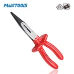 Szczypce VDE z długimi końcówkami i uchwytem zanurzeniowym